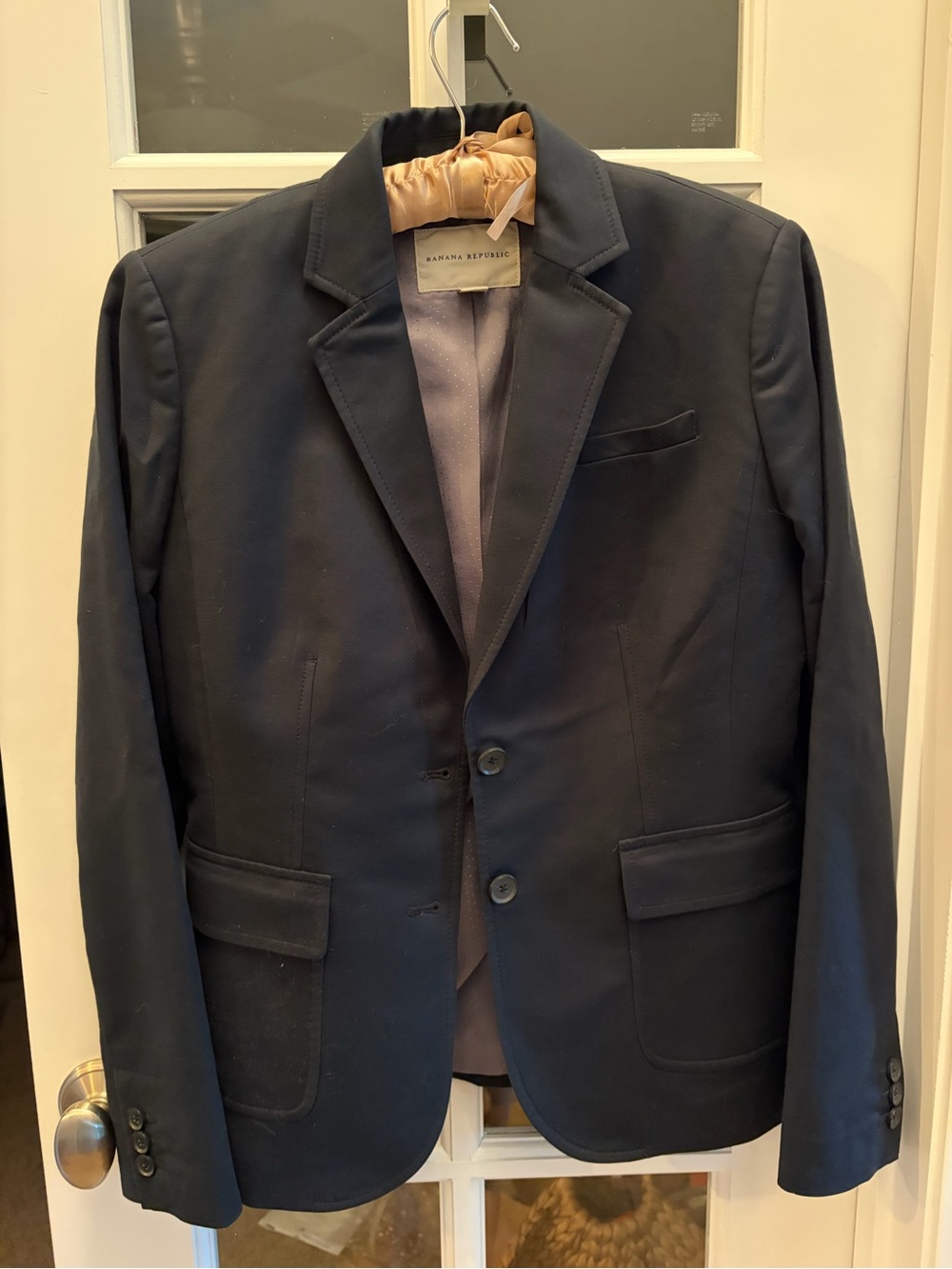 Banana Republic Women's Navy Single-Breasted Blazer